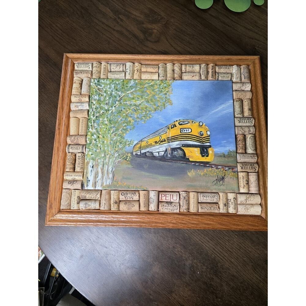 Original Acrylic Painting "Rio Grande" by Kody Taylor Framed‎ Train Artwork